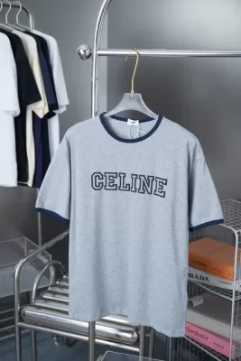 2025新作 CELINEセリーヌ ラウンドネック 半袖Tシャツ   エレメント