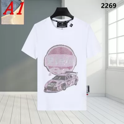 2025新作 PHILIPP PLEINフィリッププレイン ラウンドネック 半袖Tシャツ リラックス