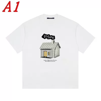 2025新作 LOUIS VUITTONルイヴィトン ラウンドネック 半袖Tシャツ   トレンドトップ