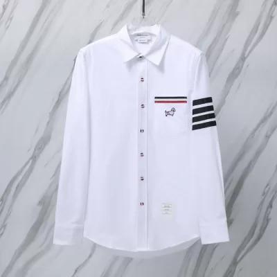 25新作 限定 THOM BROWNE トムブラウン シャツ 0=S 1=M 2=L 3=XL 4=XXL