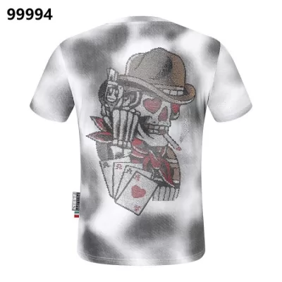 PHILIPP PLEINフィリッププレイン 2025新作 クルーネック 半袖Tシャツ ロゴプリント