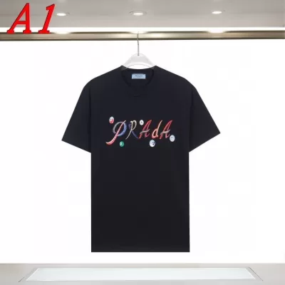 PRADAプラダ 2025新作 クルーネック 半袖Tシャツ デジタルプリント