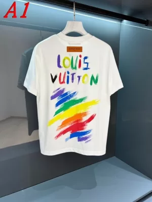 2025新作 LOUIS VUITTONルイヴィトン クルーネック 半袖Tシャツ ヴィンテージ風