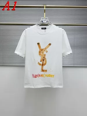 YSLイヴ サンローラン 2025新作 クルーネック 半袖Tシャツ クール