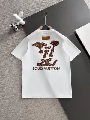 LOUIS VUITTONルイヴィトン 2025新作 ラウンドネック 半袖Tシャツ リラックス感