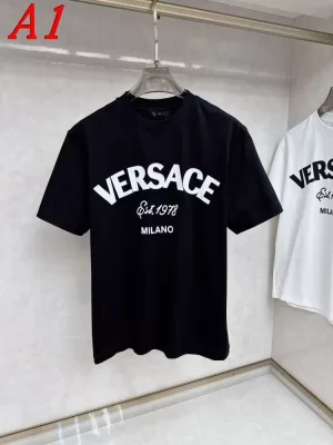 VERSACEヴェルサーチ 2025新作 クルーネック 半袖Tシャツ モード系