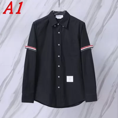 25新作 高級感 THOM BROWNE トムブラウン シャツ 0=S 1=M 2=L 3=XL 4=XXL