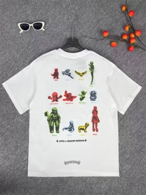 CHROME HEARTSクロムハーツ 2025新作   ラウンドネック 半袖Tシャツ   モード系