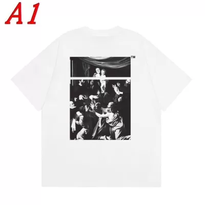 OFF-WHITEオフホワイト 2025新作 クルーネック 半袖Tシャツ エスケープ