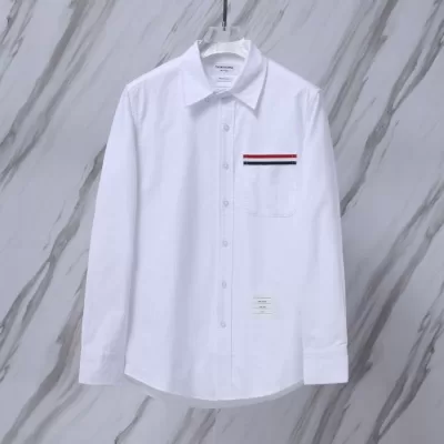 25新作 高品質 THOM BROWNE トムブラウン シャツ 0=S 1=M 2=L 3=XL 4=XXL