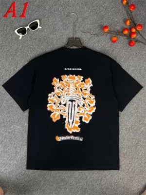 CHROME HEARTSクロムハーツ 2025新作   ラウンドネック 半袖Tシャツ   エモ