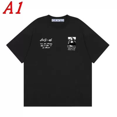 OFF-WHITEオフホワイト 2025新作   ラウンドネック 半袖Tシャツ   スローライフ