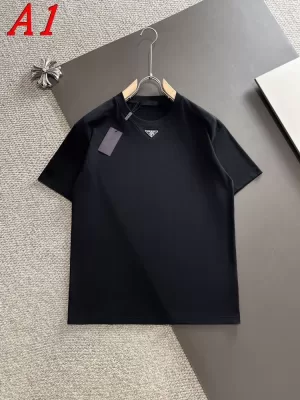 PRADAプラダ 2025新作   ラウンドネック 半袖Tシャツ   エモーショナル