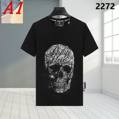 2025新作 PHILIPP PLEINフィリッププレイン ラウンドネック 半袖Tシャツ フレッシュ