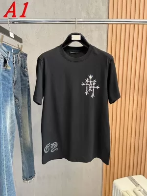 2025新作 CHROME HEARTSクロムハーツ ラウンドネック 半袖Tシャツ   ジェンダーレス