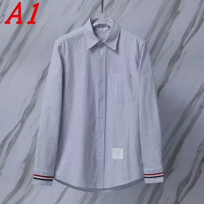 25新作 品質保証 THOM BROWNE トムブラウン シャツ 0=S 1=M 2=L 3=XL 4=XXL