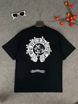 CHROME HEARTSクロムハーツ 2025新作   ラウンドネック 半袖Tシャツ   セレンディピティ