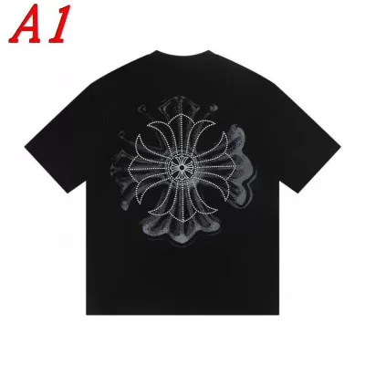 2025新作 CHROME HEARTSクロムハーツ クルーネック 半袖Tシャツ スローライフ