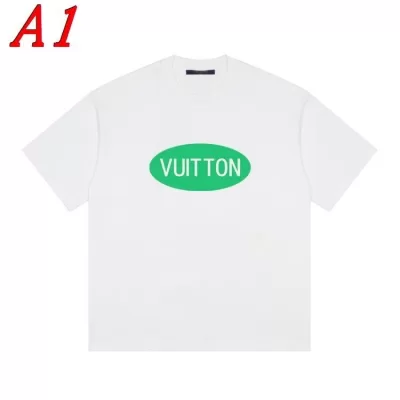 LOUIS VUITTONルイヴィトン 2025新作   ラウンドネック 半袖Tシャツ   エスニックモダン