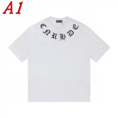 2025新作 CHROME HEARTSクロムハーツ クルーネック 半袖Tシャツ エスニックモダン