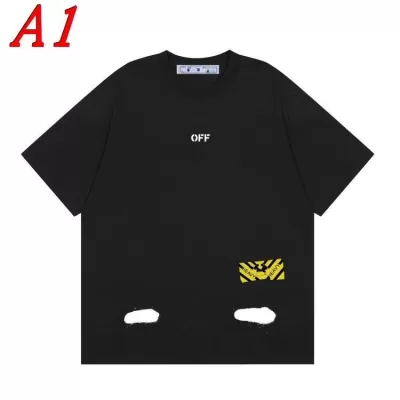 OFF-WHITEオフホワイト 2025新作   ラウンドネック 半袖Tシャツ   ファストファッション
