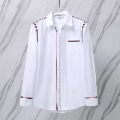25新作 セレブ御用達 THOM BROWNE トムブラウン シャツ 0=S 1=M 2=L 3=XL 4=XXL