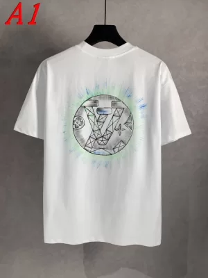 LOUIS VUITTONルイヴィトン 2025新作 ラウンドネック 半袖Tシャツ リベラル
