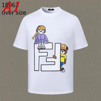 2025新作 FENDIフェンデイ ラウンドネック 半袖Tシャツ オフィスカジュアル