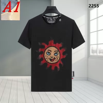 2025新作 PHILIPP PLEINフィリッププレイン クルーネック 半袖Tシャツ オフィスカジュアル