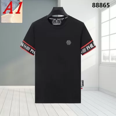 PHILIPP PLEINフィリッププレイン 2025新作 クルーネック 半袖Tシャツ ヴィンテージ風