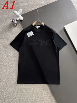 LOEWEロエベ 2025新作   ラウンドネック 半袖Tシャツ   ミニマリズム