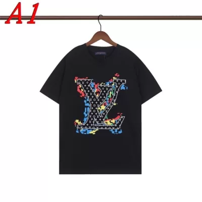LOUIS VUITTONルイヴィトン 2025新作 クルーネック 半袖Tシャツ エレメント