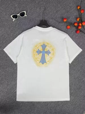 CHROME HEARTSクロムハーツ 2025新作   ラウンドネック 半袖Tシャツ   オフィスカジュアル