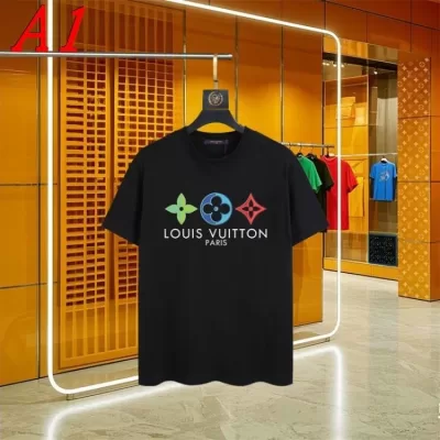 2025新作 LOUIS VUITTONルイヴィトン ラウンドネック 半袖Tシャツ エモーショナル