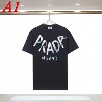 2025新作 PRADAプラダ ラウンドネック 半袖Tシャツ   ファストファッション