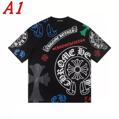 CHROME HEARTSクロムハーツ 2025新作   ラウンドネック 半袖Tシャツ   トレンド感