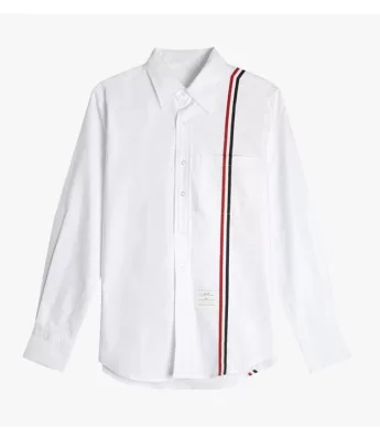 25新作 手作り THOM BROWNE トムブラウン シャツ 0=S 1=M 2=L 3=XL 4=XXL