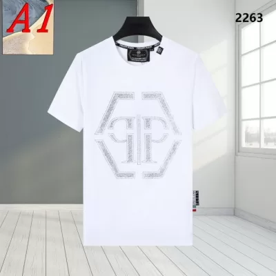 PHILIPP PLEINフィリッププレイン 2025新作 ラウンドネック 半袖Tシャツ エスニックモダン