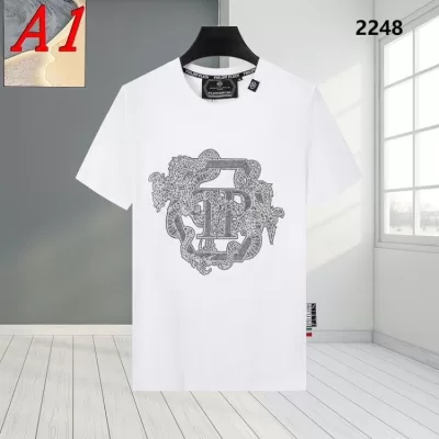 PHILIPP PLEINフィリッププレイン 2025新作   ラウンドネック 半袖Tシャツ   フェミニン