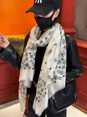 2025秋冬 シャネル ショール お得 男女兼用
