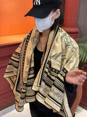 2025秋冬 エルメス ショール 高級感 男女兼用 多色可选