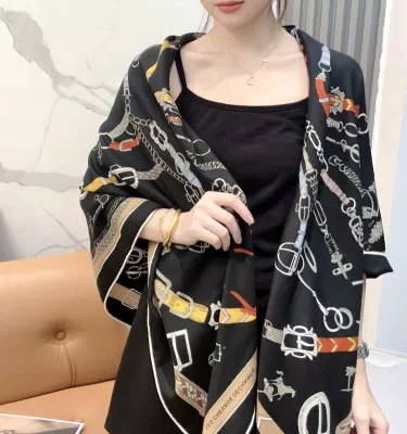 2025FW エルメス ショール コラボ 男女兼用 多色可选