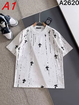 クロムハーツ 【クール&カジュアル】 エッジーなTシャツ ストリート系 着回し自在