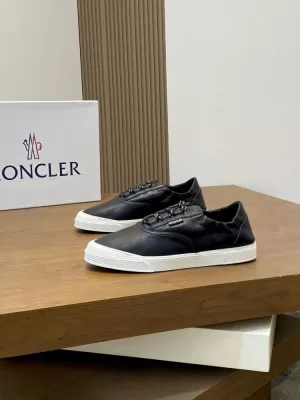 【Moncler】スリッポン レザー 扣环装饰 :black デイリー