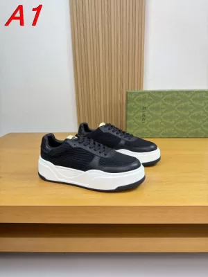 2026新作登場！【GUCCI】スニ-カー スエード × レザー × 白 H-hole 运动 HE-