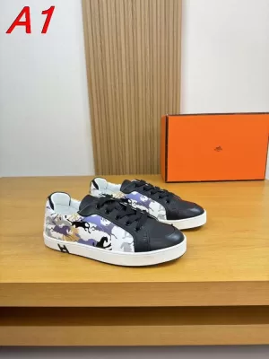2026新作【HERMES】チャンキースニーカー レザー キャラクター いぬ ベージュ×オレンジ ストリート