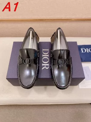 2026入荷しました【Dior】ローファー パテント 双D-logo  블랙 ビジネス