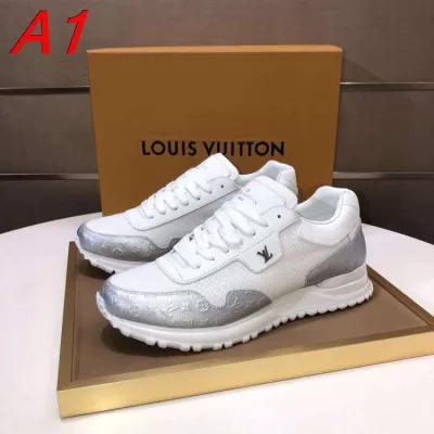 2026新作【Louis Vuitton】スニーカーメッシュ×レザー モノグラム ロゴ :white ストリート
