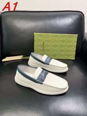 2026新作発表【GUCCI】スニ-カー スエード × レザー  brown ×  白 H-pattern 运动 HE-