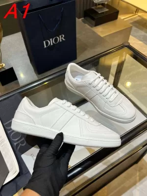 2026入荷しました【Dior】スニーカー レザー 德训鞋型 ホワイト カジュアル